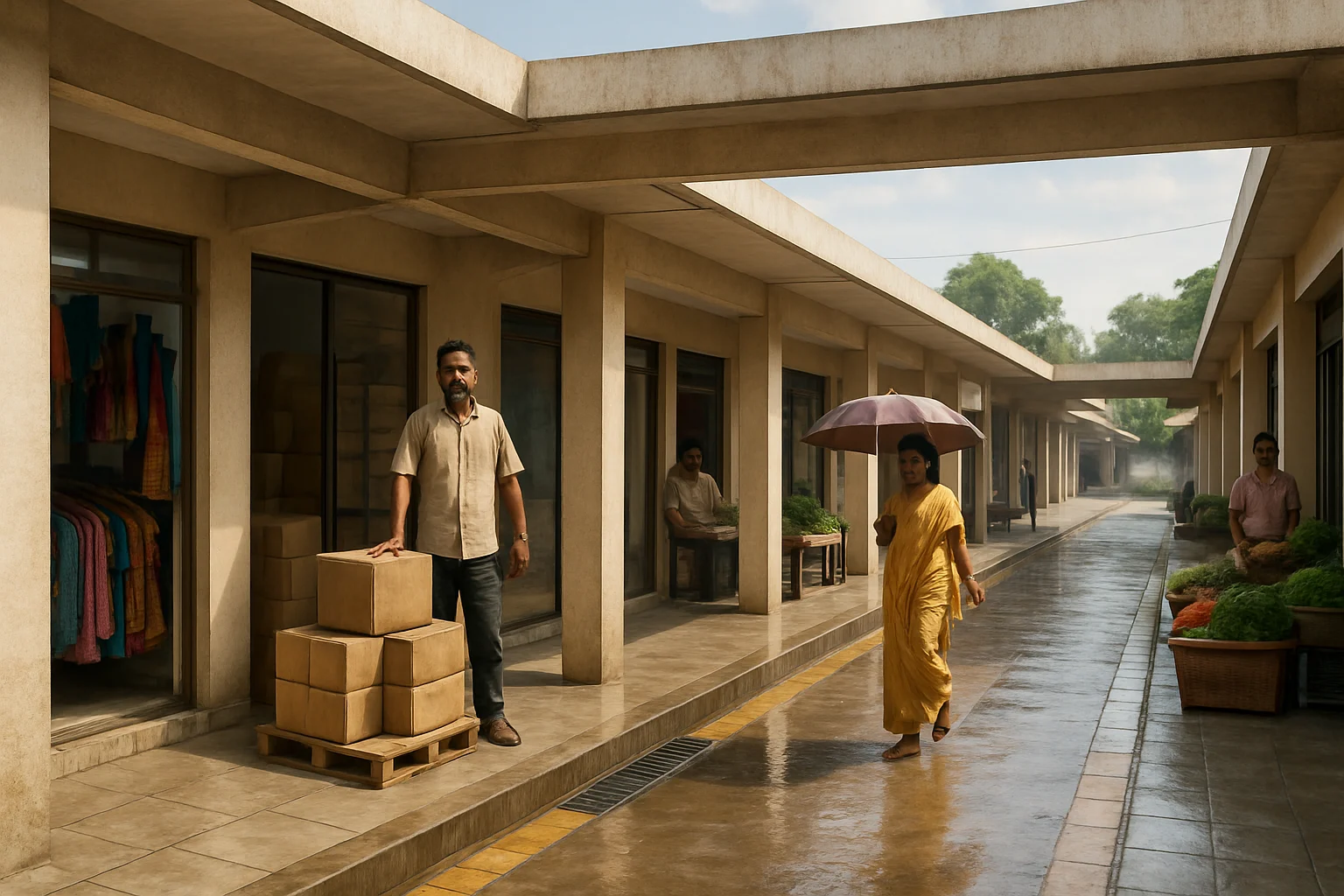 Monsoon readiness checklist for Tarapur shops at Balram Complex